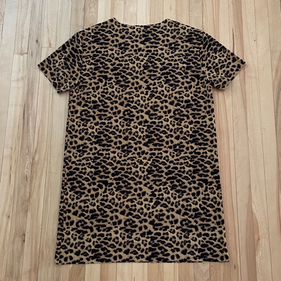 Norma Kamali Leopard Print T-Shirt Dress - Sz S (36) - Picture 4 of 14
